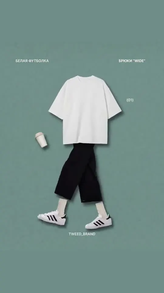 A flat lay in motion